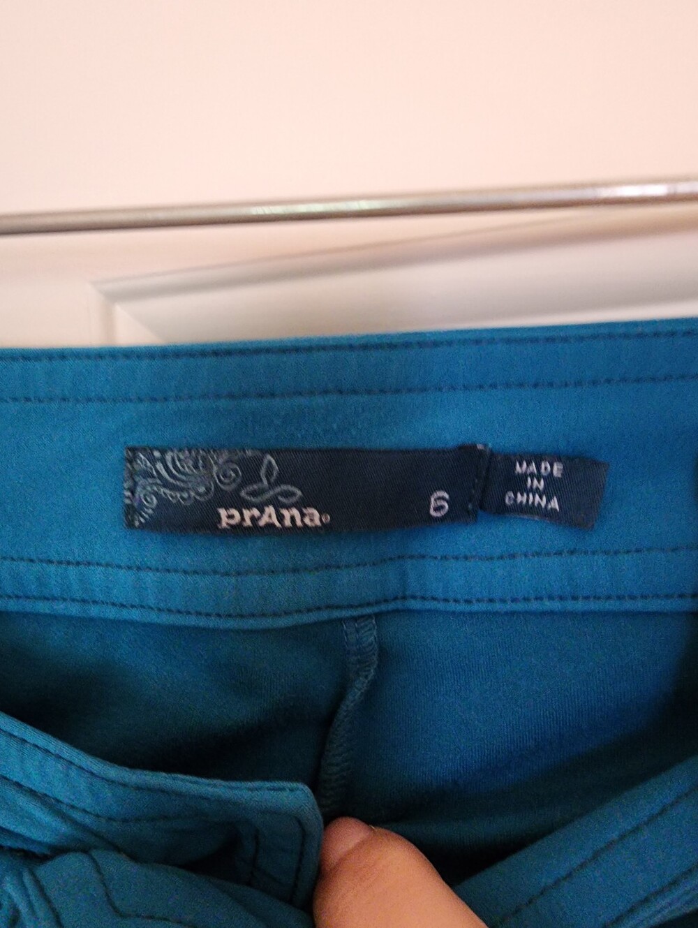 Prana Lena Mini Skort Skirt Size 6 Teal Camping Hiking Outdoors - Picture 7 of 9